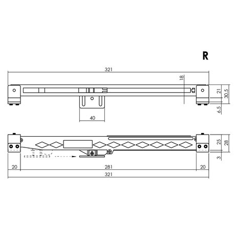 Intersteel Schuifdeursysteem sluitvertrager mat zwart Intersteel Schuifdeursysteem sluitvertrager mat zwart