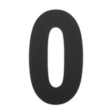 Intersteel Huisnummer 0 XXL hoogte 50 cm RVS/mat zwart Intersteel Huisnummer 0 XXL hoogte 50 cm RVS/mat zwart