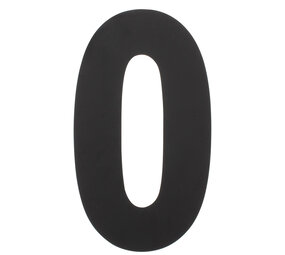 Intersteel Huisnummer 0 XXL hoogte 50 cm RVS/mat zwart Intersteel Huisnummer 0 XXL hoogte 50 cm RVS/mat zwart