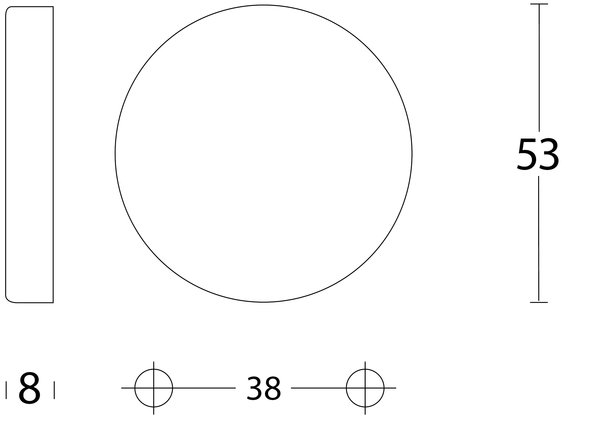 Intersteel Blindrozet verdekt geborsteld RVS - afdekrozet set van 2 - Intersteel | Bestel online
