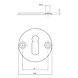 Intersteel Sleutelrozet 42x2mm geborsteld RVS Intersteel Sleutelrozet 42x2mm geborsteld RVS