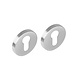 Intersteel Cilinderrozet set rond geborsteld RVS Intersteel Cilinderrozet set rond geborsteld RVS