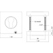 Intersteel Cilinderrozet rond chroom/nikkel mat Intersteel Cilinderrozet rond chroom/nikkel mat