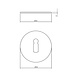 Intersteel Sleutelrozet 55x2mm zelfklevend geborsteld RVS Intersteel Sleutelrozet 55x2mm zelfklevend geborsteld RVS