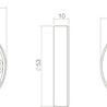 Intersteel Rozet blind mat zwart - per stuk voor binnendeur Intersteel Rozet blind mat zwart - per stuk voor binnendeur