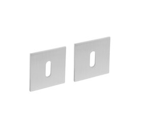 Intersteel Magneetrozet vierkant met sleutelgat geborsteld RVS Intersteel Magneetrozet vierkant met sleutelgat geborsteld RVS