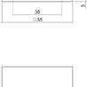Intersteel Magneetrozet vierkant met sleutelgat geborsteld RVS Intersteel Magneetrozet vierkant met sleutelgat geborsteld RVS