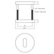 Intersteel Sleutelrozet 49x7mm grijs Intersteel Sleutelrozet 49x7mm grijs