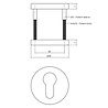 Intersteel Cilinderrozet 49x7mm grijs Intersteel Cilinderrozet 49x7mm grijs