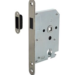 Intersteel Woningbouw magneet cilinder dag- en nachtslot geborsteld RVS 55mm