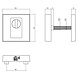 Intersteel Set achterdeurbeslag vierkant SKG3 zwart RVS Intersteel Set achterdeurbeslag vierkant SKG3 zwart RVS