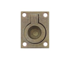 Intersteel Luikring rechthoekig 65 x 49mm messing getrommeld Intersteel Luikring rechthoekig 65 x 49mm messing getrommeld