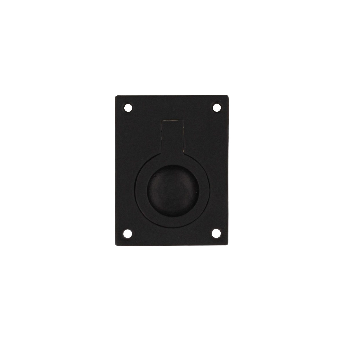 Intersteel Luikring rechthoekig 41 x 31mm mat zwart