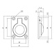 Intersteel Luikring rechthoekig 41 x 31mm mat zwart Intersteel Luikring rechthoekig 41 x 31mm mat zwart