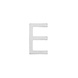 Intersteel Huisletter E 100mm geborsteld RVS Intersteel Huisletter E 100mm geborsteld RVS