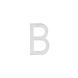 Intersteel Huisletter B 100mm geborsteld RVS Intersteel Huisletter B 100mm geborsteld RVS