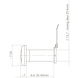 Intersteel Deurspion 180 gradenkijkhoek zwart Intersteel Deurspion 180 gradenkijkhoek zwart