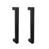 Intersteel Deurgrepen set vierkant 300mm mat zwart Intersteel Deurgrepen set vierkant 300mm mat zwart