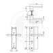 Intersteel Deurklink Hera op schild profielcilindergat 55mm mat zwart Intersteel Deurklink Hera op schild profielcilindergat 55mm mat zwart