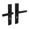 Intersteel Deurklink Hera op schild sleutelgat 56mm mat zwart Intersteel Deurklink Hera op schild sleutelgat 56mm mat zwart