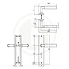 Intersteel Deurklink Bau-Stil op schild profielcilindergat 72mm antraciet grijs Intersteel Deurklink Bau-Stil op schild profielcilindergat 72mm antraciet grijs