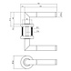 Intersteel Deurklink Bastian op rozet ø53x8mm zwart Intersteel Deurklink Bastian op rozet ø53x8mm zwart