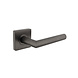 Intersteel Deurklink Bastian op vierkante rozet antracietgrijs geveerd Intersteel Deurklink Bastian op vierkante rozet antracietgrijs geveerd
