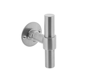 Intersteel Deurklink T-model met rozet 2mm geborsteld RVS Intersteel Deurklink T-model met rozet 2mm geborsteld RVS