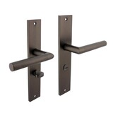 Intersteel Deurklink Bastian op schild 245x45 mm WC slot antracietgrijs Intersteel Deurklink Bastian op schild 245x45 mm WC slot antracietgrijs