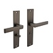 Intersteel Deurklink Hera op rechthoekig schild WC slot 63/8mm antraciet grijs Intersteel Deurklink Hera op rechthoekig schild WC slot 63/8mm antraciet grijs
