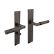 Intersteel Deurklink Bau-Stil op schild WC slot 63mm antracietgrijs Intersteel Deurklink Bau-Stil op schild WC slot 63mm antracietgrijs