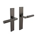 Intersteel Deurklink Bau-Stil op schild in antracietgrijs Intersteel Deurklink Bau-Stil op schild in antracietgrijs