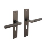 Intersteel Deurklink Bau-Stil op schild profielcilindergat 55mm antraciet grijs Intersteel Deurklink Bau-Stil op schild profielcilindergat 55mm antraciet grijs