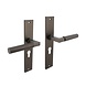Intersteel Deurklink Bau-Stil op schild profielcilindergat 55mm antraciet grijs Intersteel Deurklink Bau-Stil op schild profielcilindergat 55mm antraciet grijs