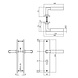Intersteel Deurklink Bau-Stil op schild met profielcilindergat 55mm mat zwart Intersteel Deurklink Bau-Stil op schild met profielcilindergat 55mm mat zwart