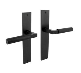 Intersteel Deurklink Bau-Stil op schild in mat zwart Intersteel Deurklink Bau-Stil op schild in mat zwart