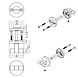 Intersteel Intersteel WC slot shiraat rond PVD mat zwart Intersteel Intersteel WC slot shiraat rond PVD mat zwart