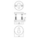 Intersteel Intersteel profielcilinderrozet Shiraat set rond PVD koper mat Intersteel Intersteel profielcilinderrozet Shiraat set rond PVD koper mat