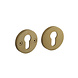 Intersteel Intersteel profielcilinderrozet Shiraat set rond PVD mat messing Intersteel Intersteel profielcilinderrozet Shiraat set rond PVD mat messing