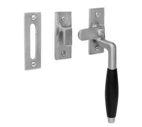 De Oude Deurklink Klassiek Raamsluiting, verstevigd, mat nikkel, rechts De Oude Deurklink Klassiek Raamsluiting, verstevigd, mat nikkel, rechts