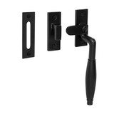 De Oude Deurklink Raamsluiting Deco, verstevigd, mat zwart, rechts De Oude Deurklink Raamsluiting Deco, verstevigd, mat zwart, rechts