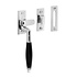 Raamsluiting Deco, verstevigd, glanzend nikkel, links Raamsluiting Deco, verstevigd, glanzend nikkel, links