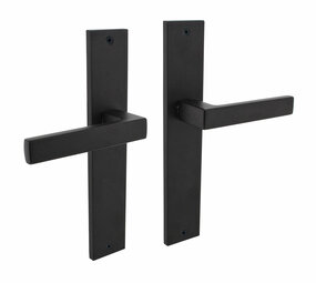 Intersteel Deurklink Hera op schild blind mat zwart