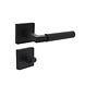 Intersteel Intersteel Deurklink Bau-Stil vierkant rozet met WC slot mat zwart Intersteel Intersteel Deurklink Bau-Stil vierkant rozet met WC slot mat zwart