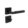 Intersteel Intersteel Deurklink Bau-Stil vierkant rozet met WC slot mat zwart Intersteel Intersteel Deurklink Bau-Stil vierkant rozet met WC slot mat zwart