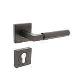 Intersteel Intersteel Deurklink Bau-Stil vierkant profielcilinderrozet antracietgrijs Intersteel Intersteel Deurklink Bau-Stil vierkant profielcilinderrozet antracietgrijs