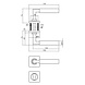 Intersteel Intersteel Deurklink Bau-Stil vierkant profielcilinderrozet antracietgrijs Intersteel Intersteel Deurklink Bau-Stil vierkant profielcilinderrozet antracietgrijs