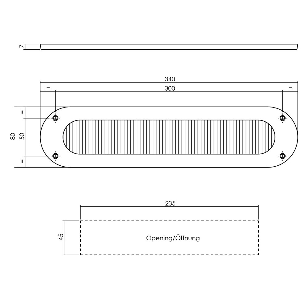 Intersteel Tochtwering ovaal geborsteld rvs - voor brievenbus of voordeur - Intersteel Intersteel Tochtwering ovaal geborsteld rvs - voor brievenbus of voordeur - Intersteel