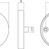 Intersteel Set ronde sleutelrozetten antraciet grijs Intersteel Set ronde sleutelrozetten antraciet grijs