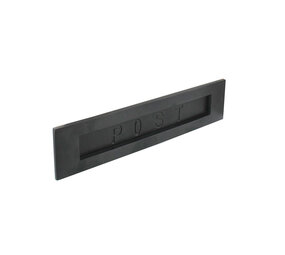 Intersteel Brievenbus rechthoekig met klep, binnendraaiend met tekst “POST” zwart Intersteel Brievenbus rechthoekig met klep, binnendraaiend met tekst “POST” zwart